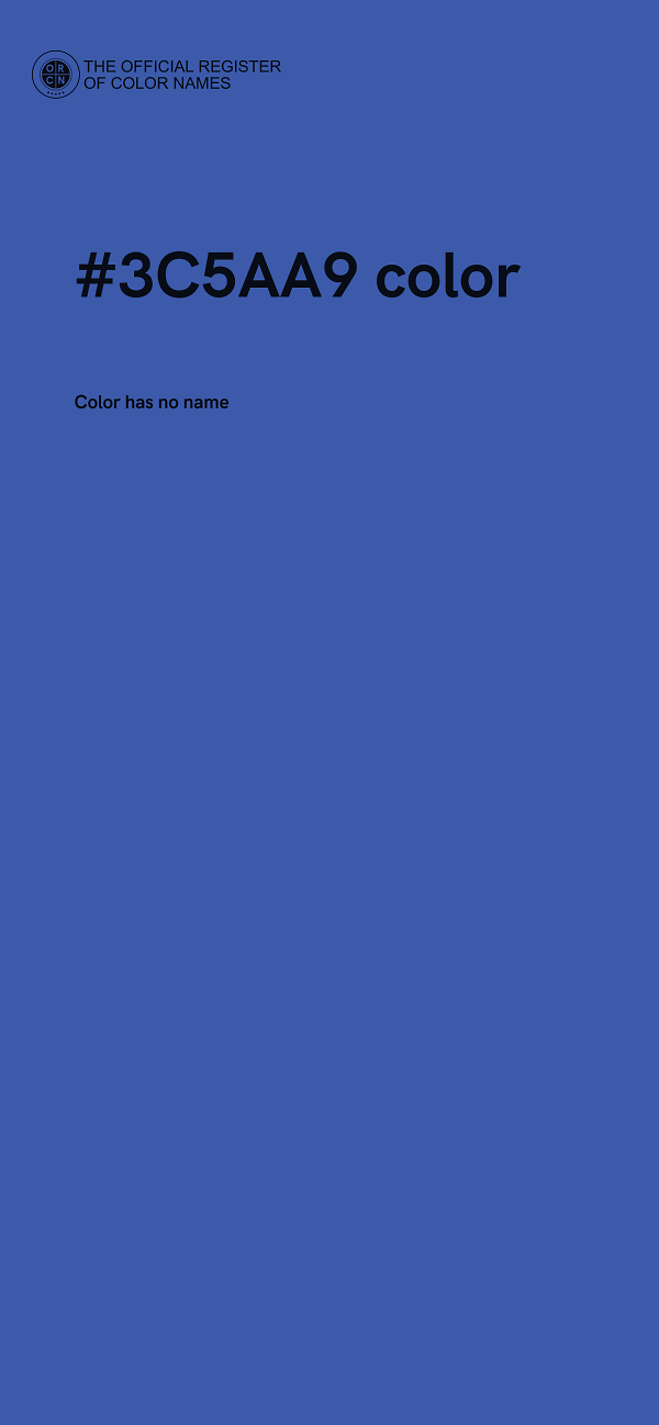 #3C5AA9 color image