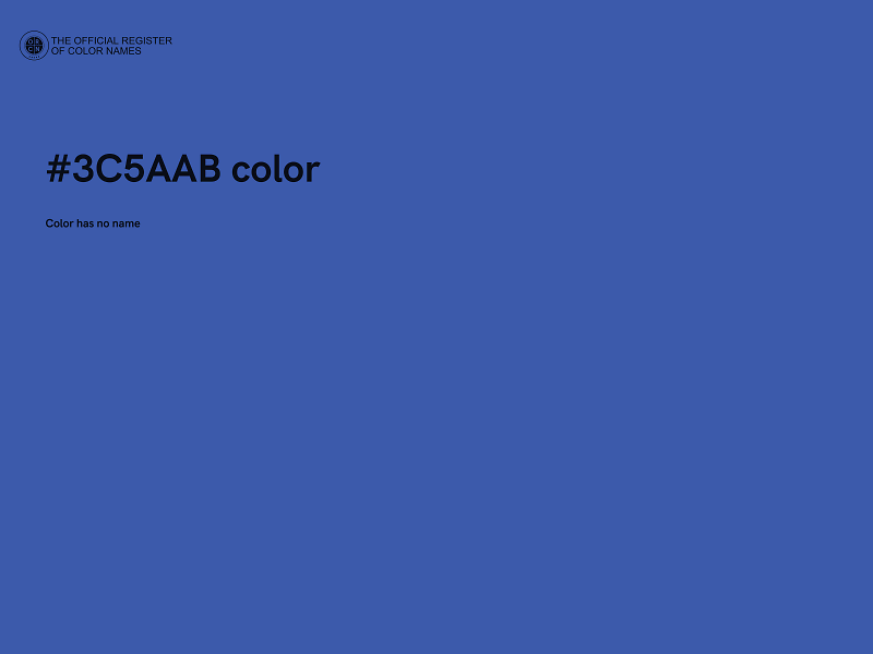 #3C5AAB color image