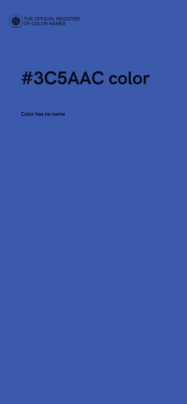 #3C5AAC color image