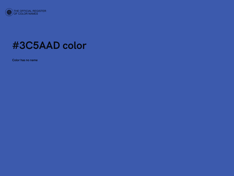 #3C5AAD color image