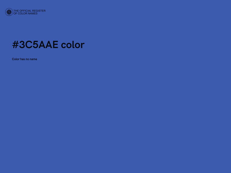 #3C5AAE color image