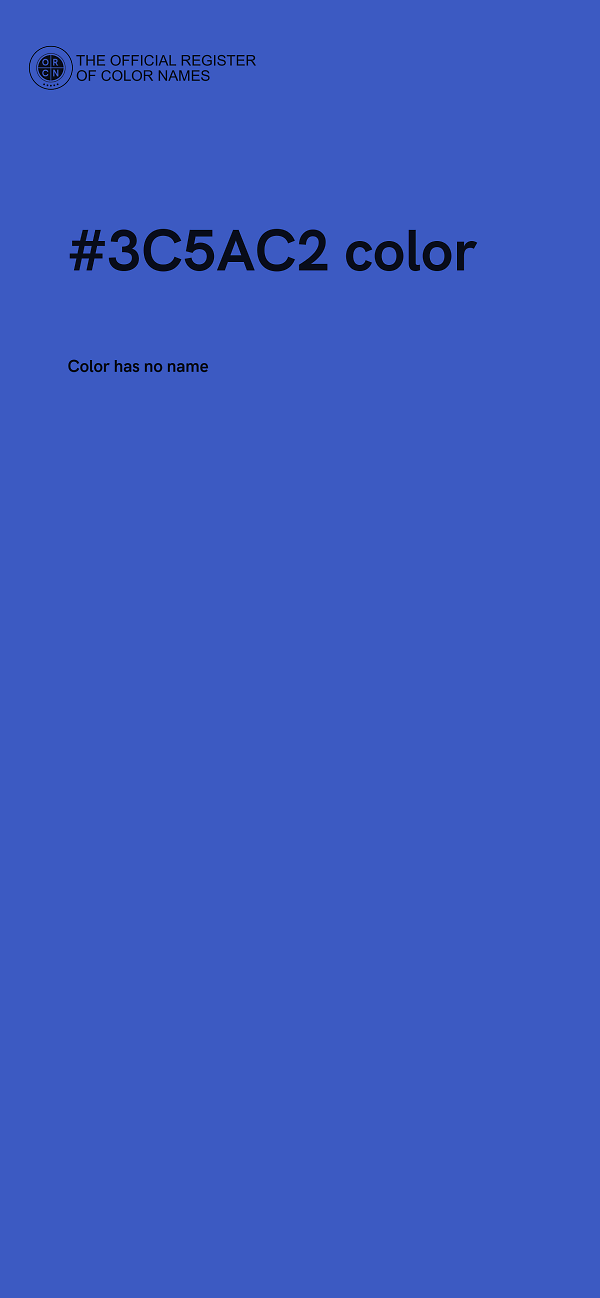 #3C5AC2 color image