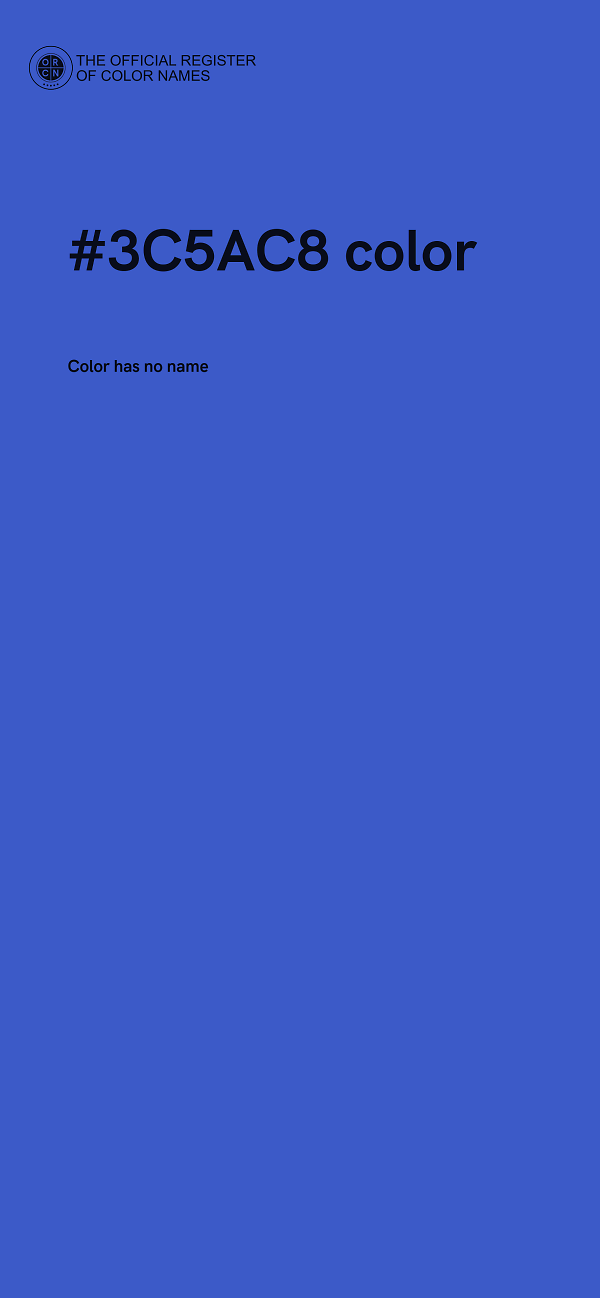#3C5AC8 color image
