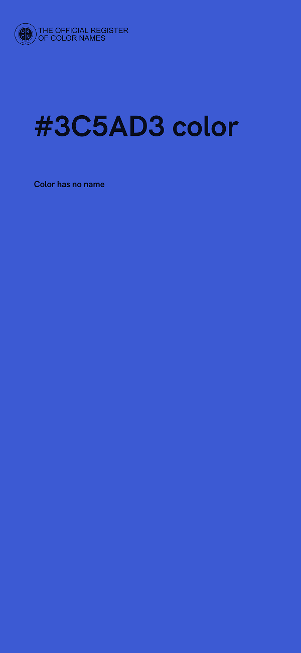 #3C5AD3 color image