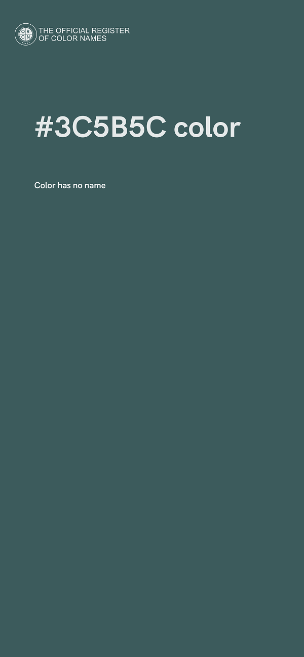 #3C5B5C color image
