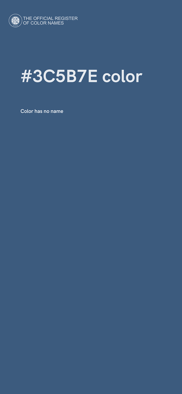 #3C5B7E color image
