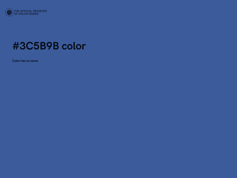#3C5B9B color image