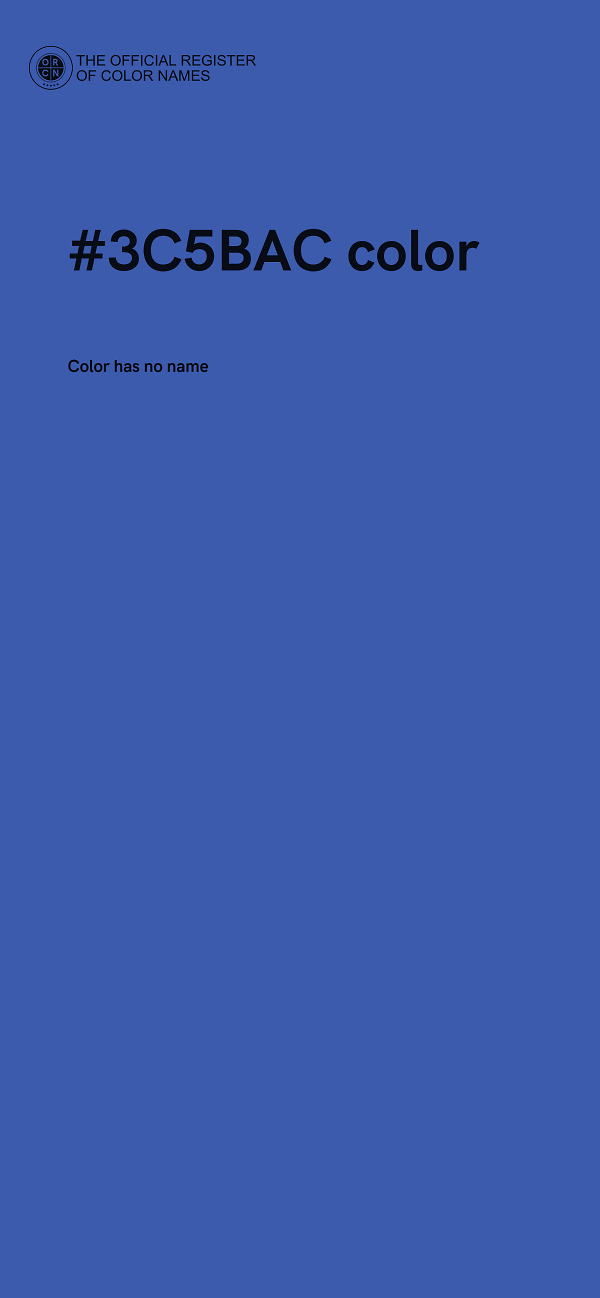 #3C5BAC color image