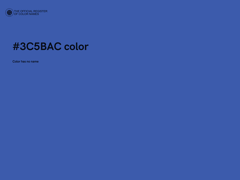 #3C5BAC color image