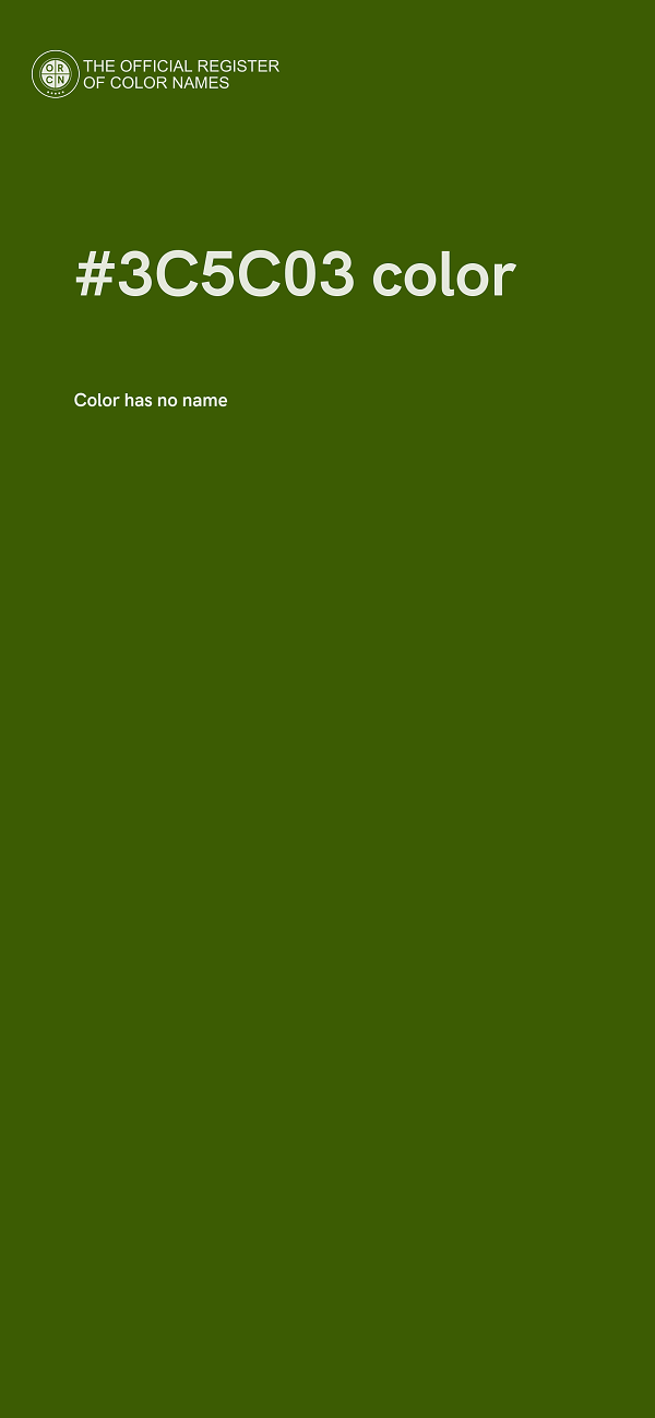 #3C5C03 color image
