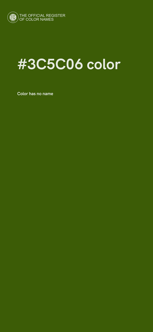 #3C5C06 color image