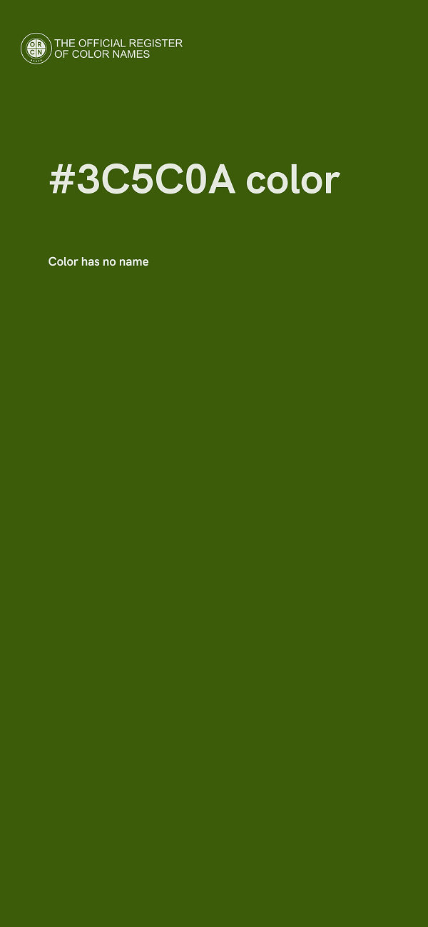 #3C5C0A color image