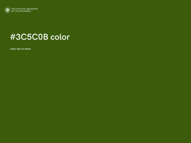 #3C5C0B color image