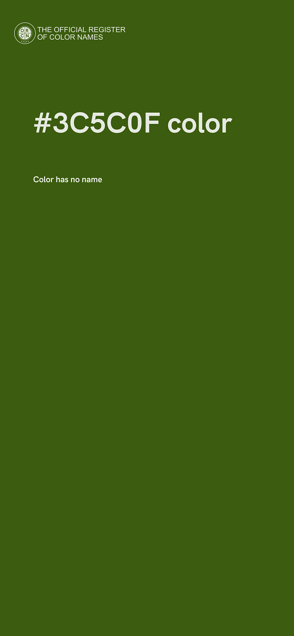 #3C5C0F color image