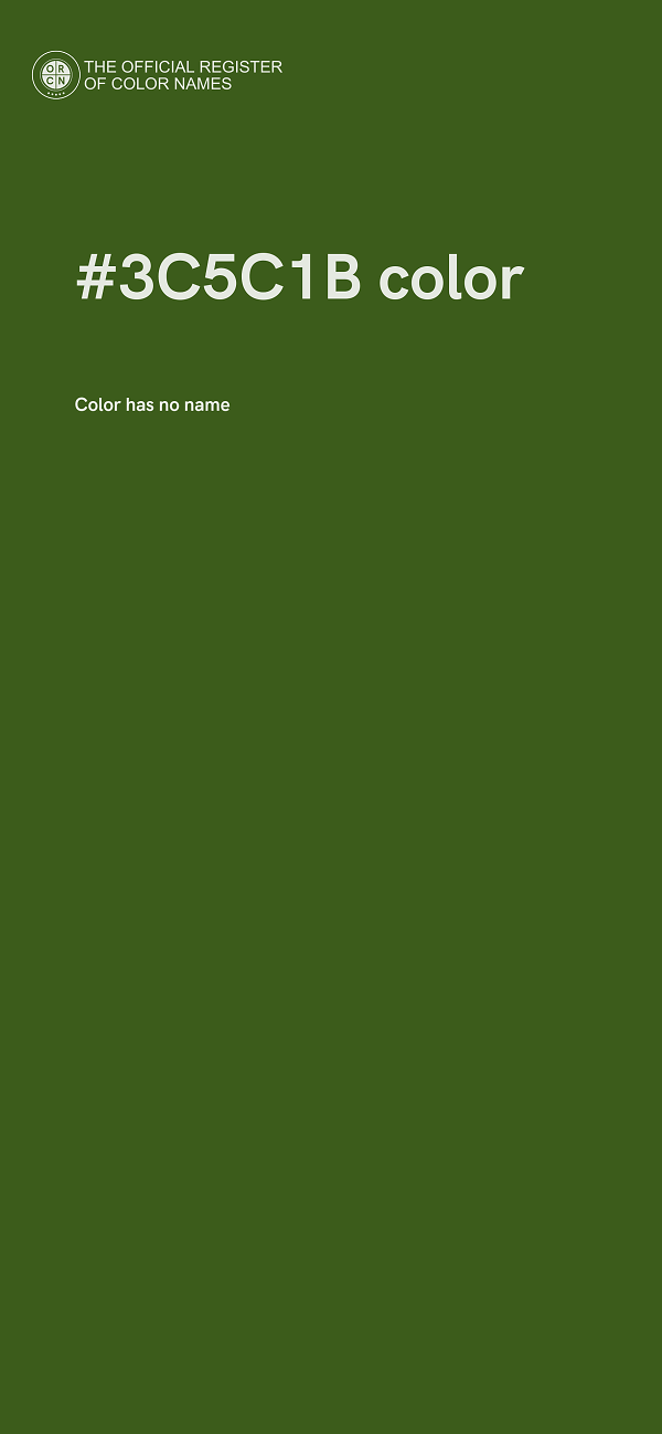 #3C5C1B color image