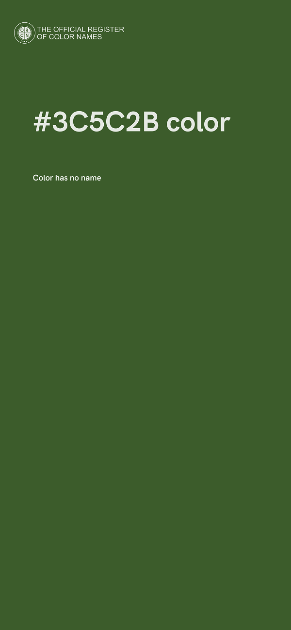 #3C5C2B color image