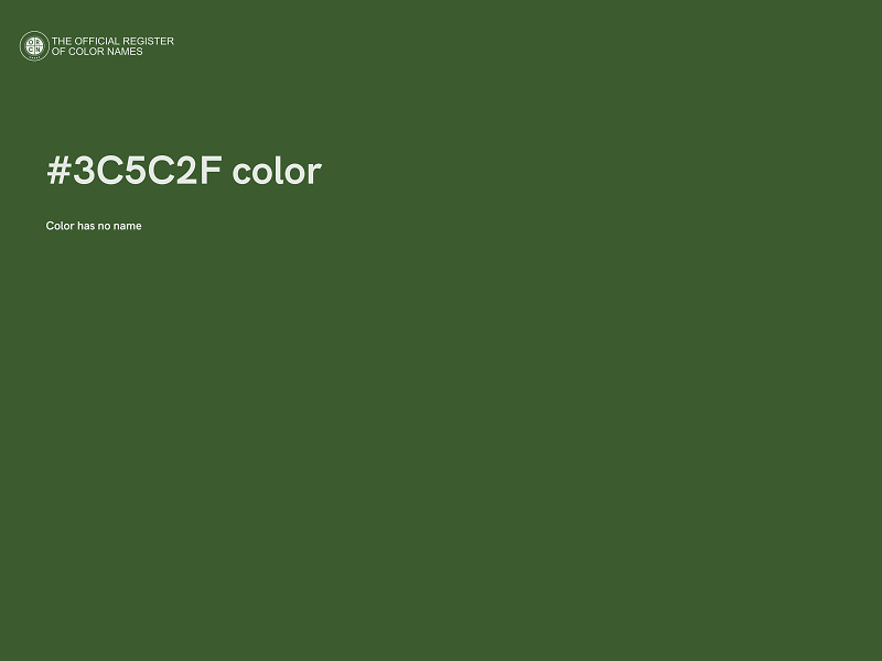 #3C5C2F color image