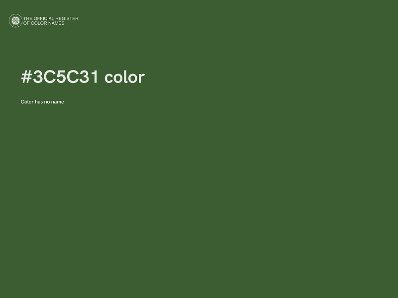 #3C5C31 color image