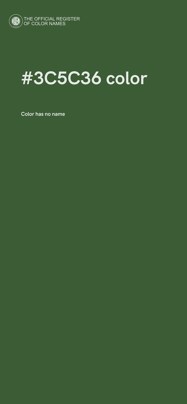 #3C5C36 color image