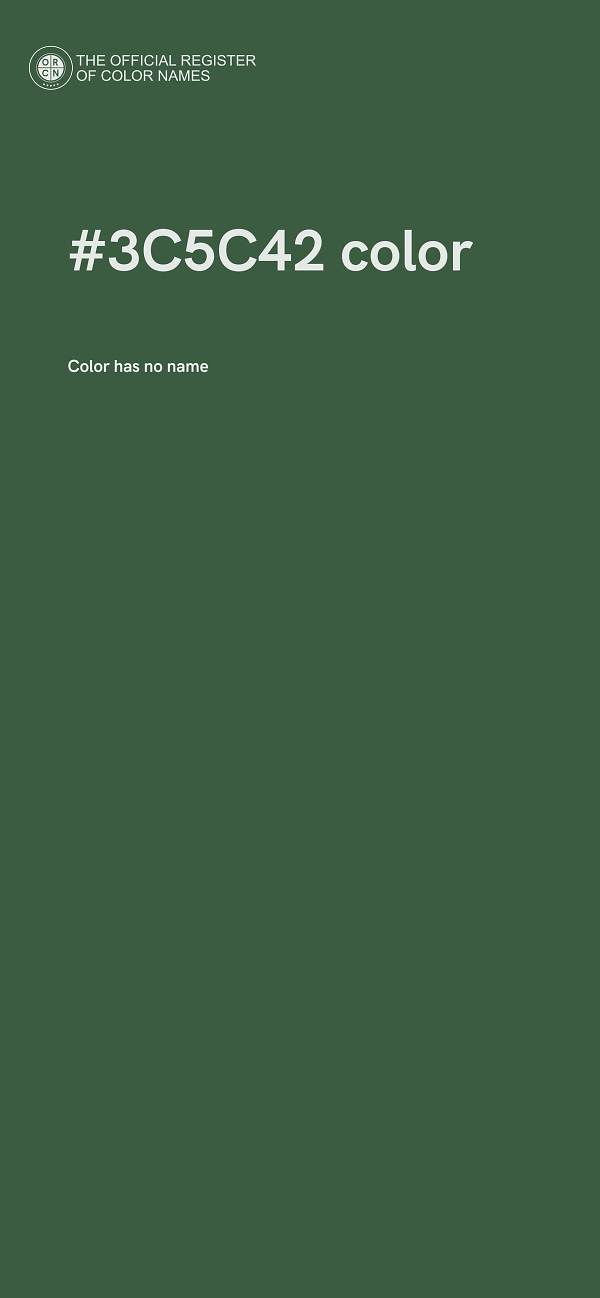 #3C5C42 color image