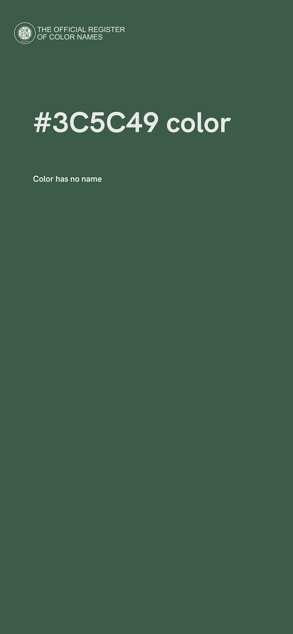 #3C5C49 color image