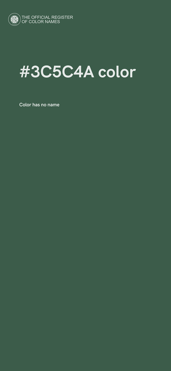 #3C5C4A color image