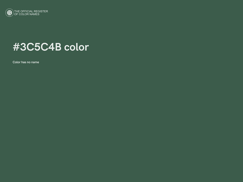 #3C5C4B color image