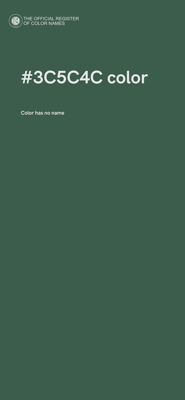#3C5C4C color image