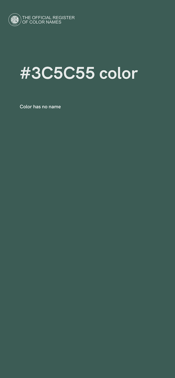 #3C5C55 color image