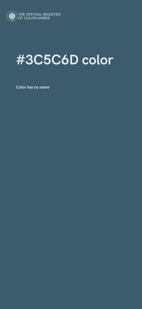 #3C5C6D color image