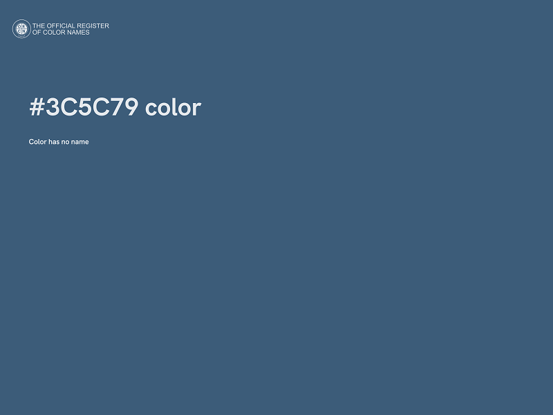 #3C5C79 color image