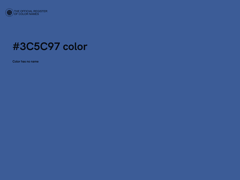 #3C5C97 color image
