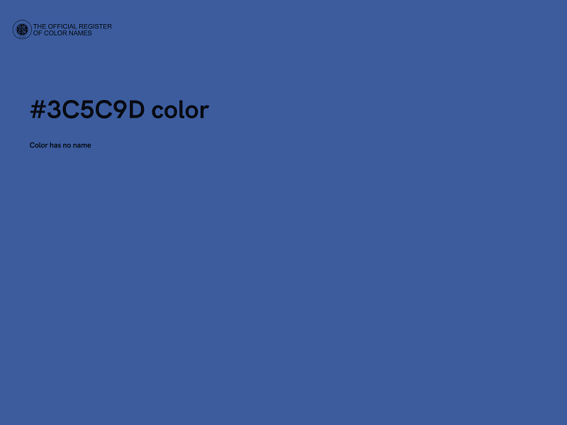 #3C5C9D color image