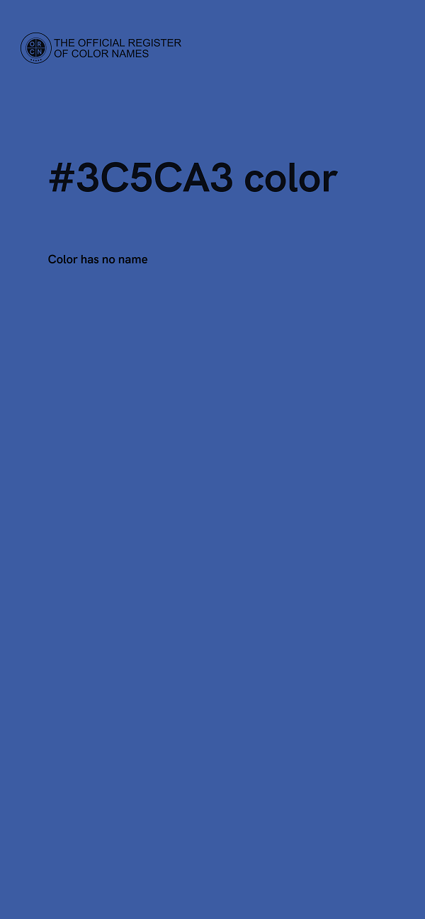 #3C5CA3 color image