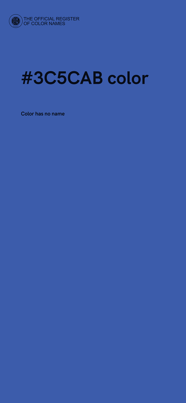 #3C5CAB color image