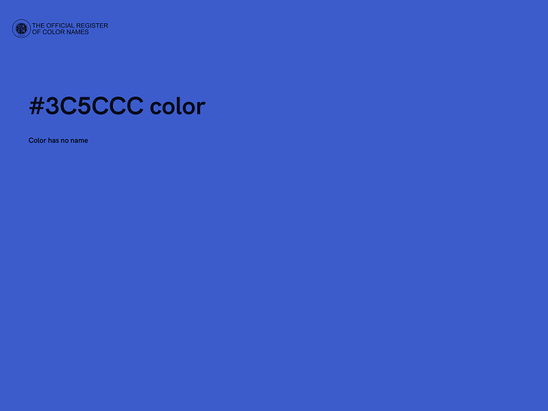 #3C5CCC color image
