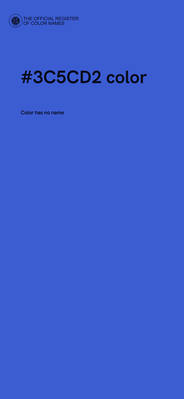 #3C5CD2 color image