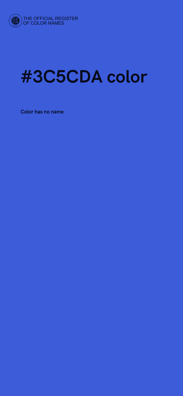 #3C5CDA color image