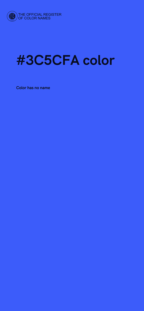 #3C5CFA color image