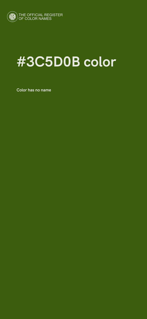 #3C5D0B color image