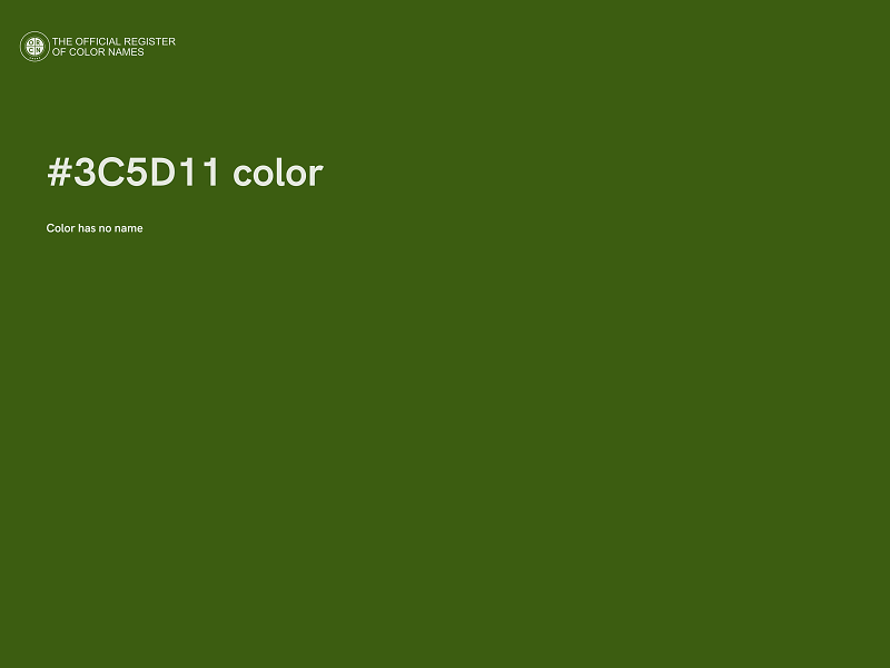 #3C5D11 color image