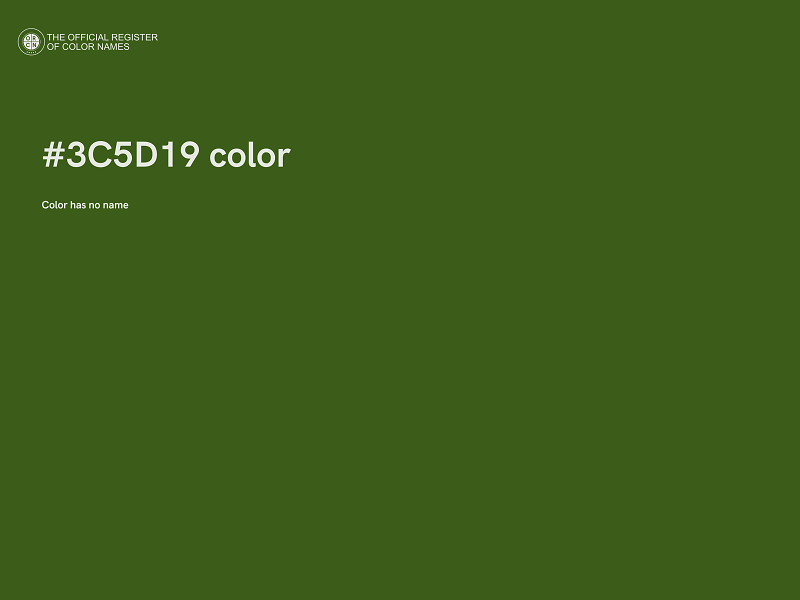 #3C5D19 color image
