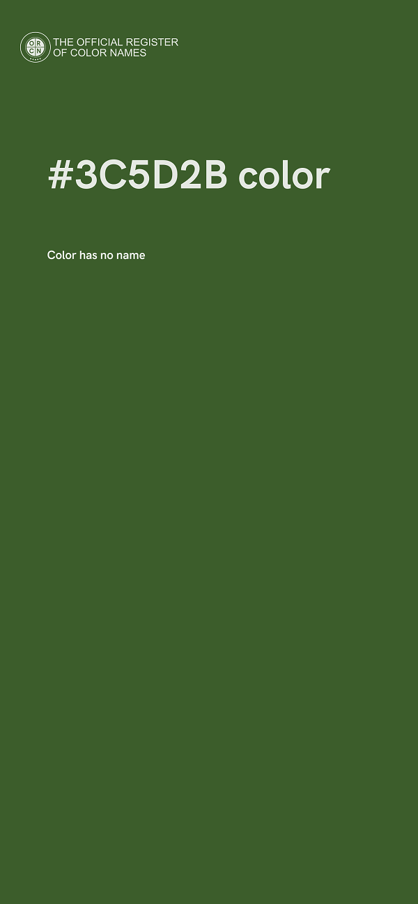 #3C5D2B color image
