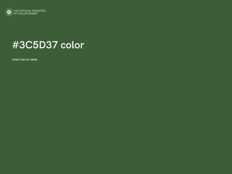#3C5D37 color image