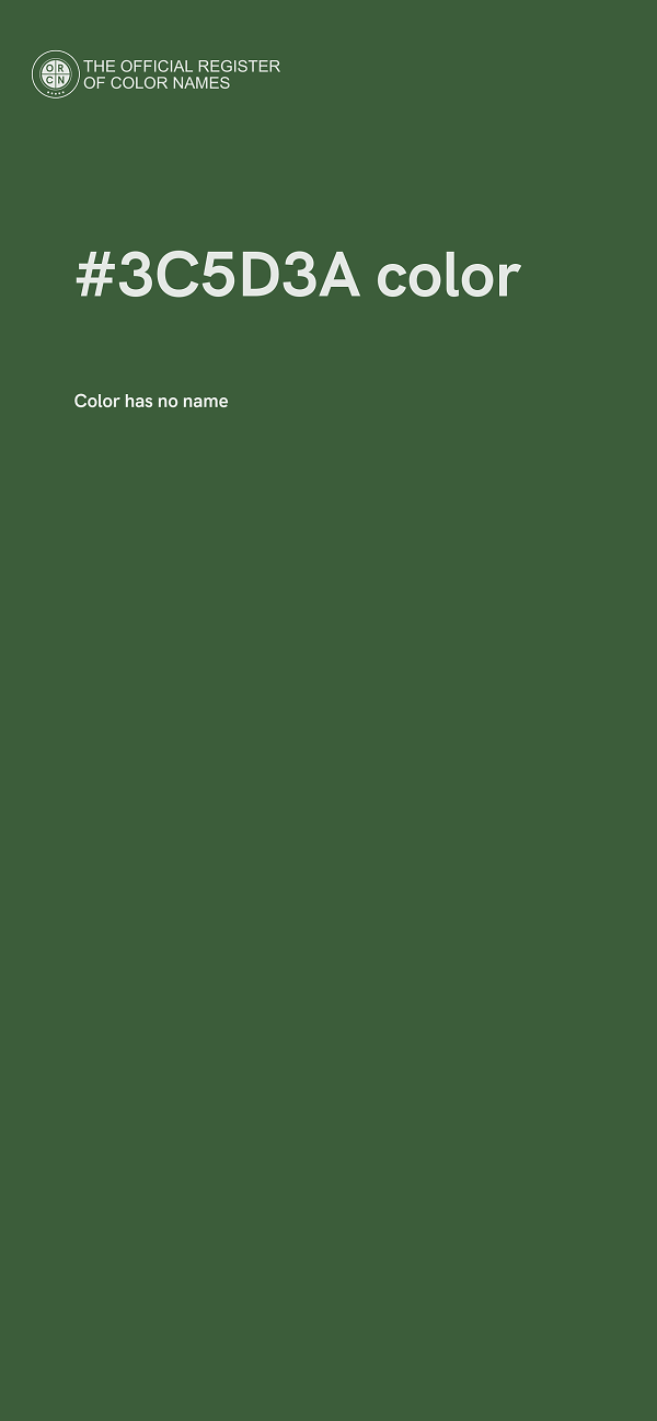 #3C5D3A color image