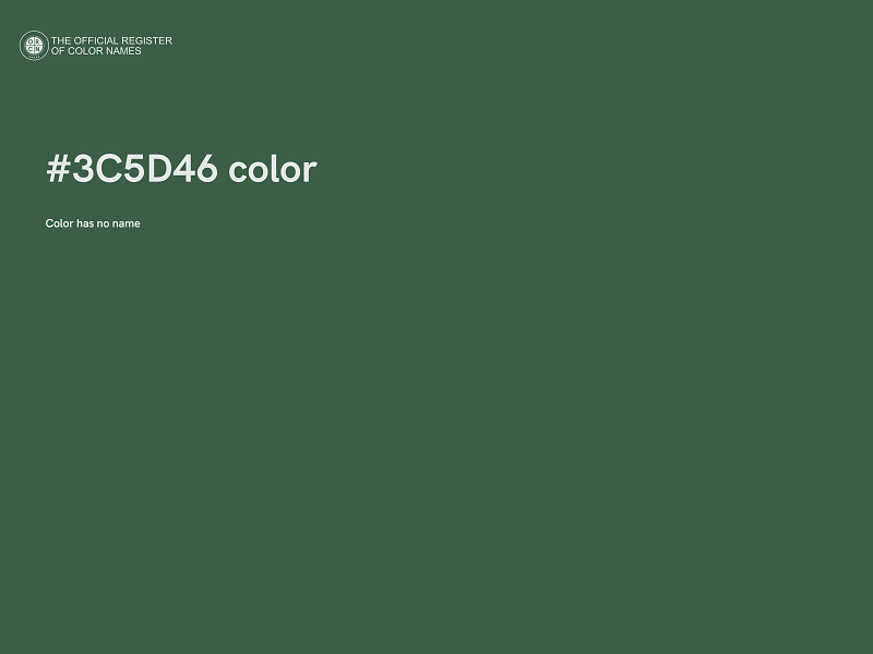 #3C5D46 color image