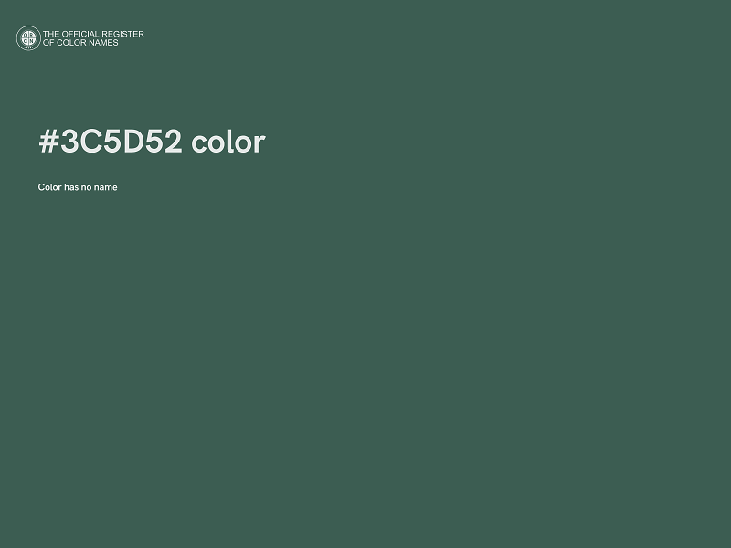 #3C5D52 color image