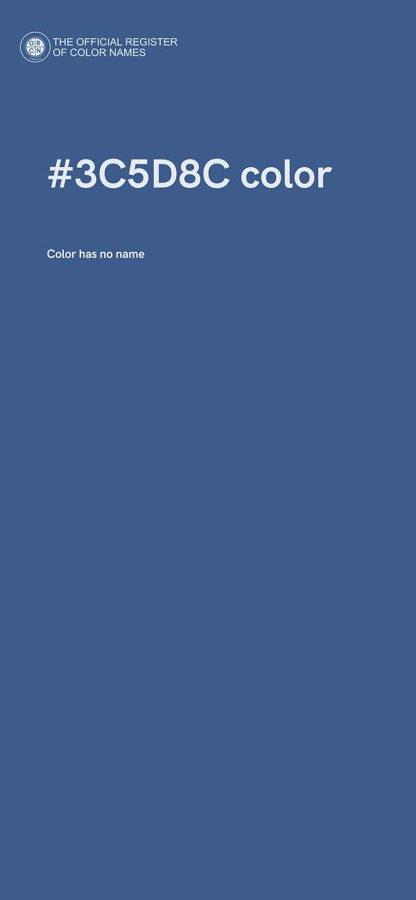 #3C5D8C color image