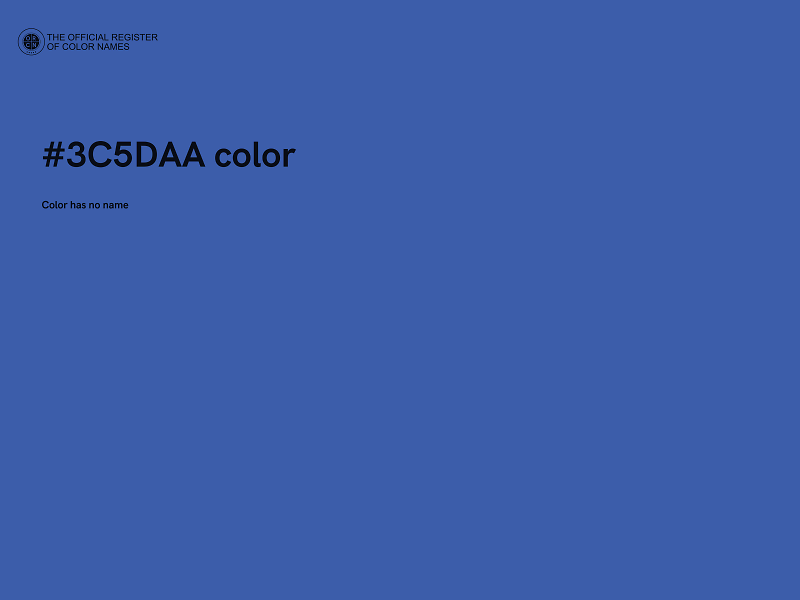 #3C5DAA color image