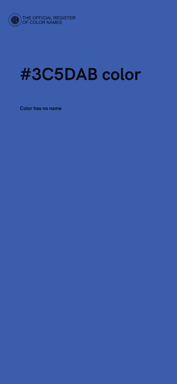 #3C5DAB color image